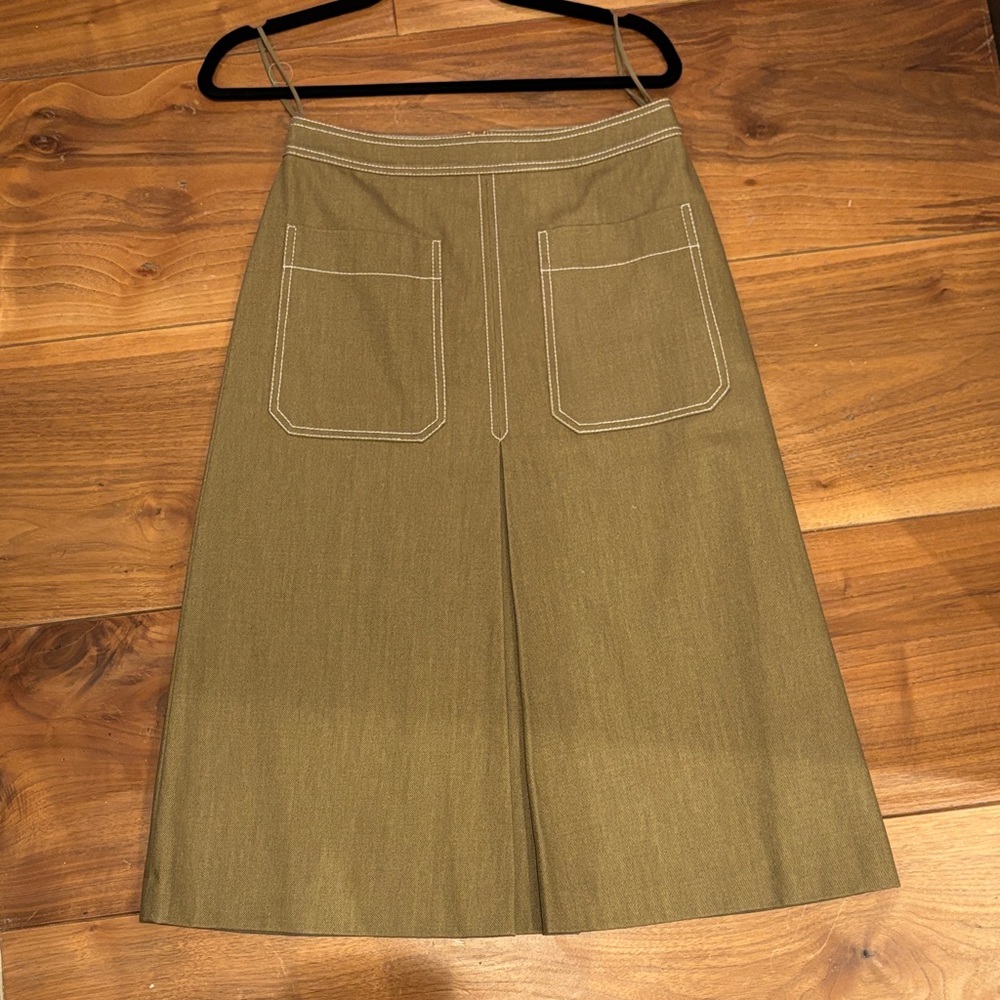 Tory Burch Khaki Midi Skirt size 2
